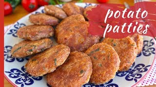 Easy Mashed POTATO PATTIES [upl. by Ifok]