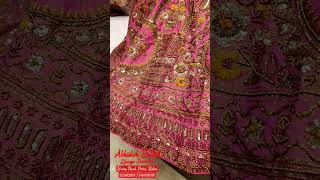 Raw Silk Handwork Zardosi Work Bridal Lehenga  Full Flare Abhishek Bridal Boring Rd Patna Bihar [upl. by Dhruv710]