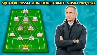 Squad Borussia Moenchengladbach Musim 20212022  Starting line up Borussia Moenchengladbach [upl. by Ennoved]