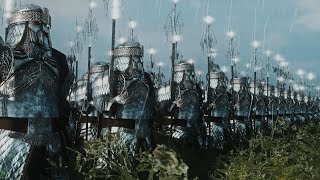 Dwarves of Khazaddûm Vs Elves of Eregion  10000 Unit Lord of the Rings Cinematic Battle [upl. by Basso]