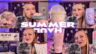 ASMR  HUGE TJ Maxx amp HomeGoods Summer Haul 💖 Fun Candles Makeup Skincare Journals Home Decor [upl. by Krefetz]