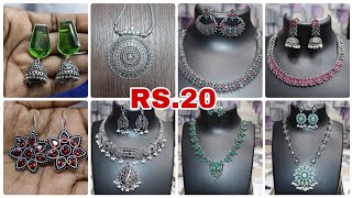 Rs20 Onwards Oxidized Necklace Collections  Wholesale Price RK Fashion Jewellery [upl. by Jordain866]