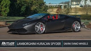 1016 Industries Lamborghini Huracan Spyder  Savini SV88D Wheels  Butler Tire [upl. by Winwaloe]