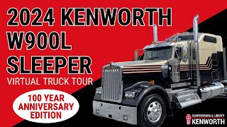 2024 KENWORTH W900L SLEEPER  VIRTUAL TRUCK TOUR [upl. by Ecirtahs]