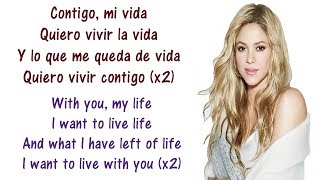 Shakira  Suerte Whenever Wherever Lyrics English and Spanish  Translation amp Meaning  Letras [upl. by Marcel]