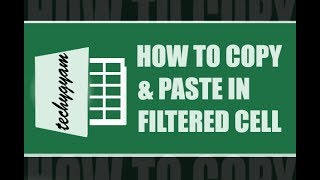 How to copy and paste filtered data using FILL option in excel [upl. by Nelyag]