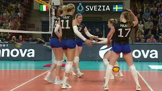 ITALVOLLEY TESTMATCH  NOVARA  HIGHLIGHTS ITALIA VS SVEZIA [upl. by Pogue]