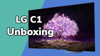 LG C1  Unboxing and Initial Setup [upl. by Kidd236]