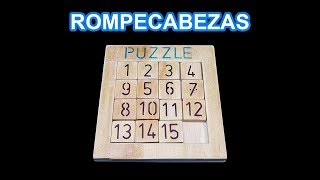 Puzzle Rompecabezas de Madera Para Niños Wooden Puzzle Digital Huarong Road [upl. by Sutton]