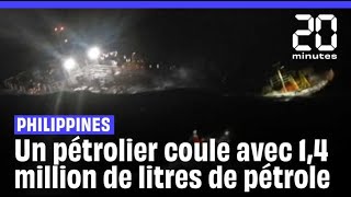 Philippines  Un pétrolier coule au large de Manille avec 14 million de litres de pétrole à bord [upl. by Igic389]