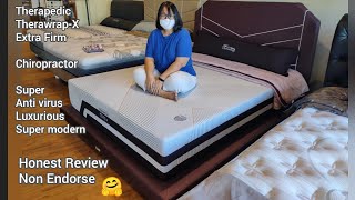 Review test TherawrapX Therapedic kasur spring bed extra firm Pedic healthy futurustik unbox [upl. by Dnalram]