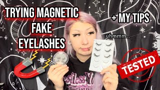 Trying Magnetic Lashes for the first time  My Fake Lash Tips [upl. by Ecienaj]