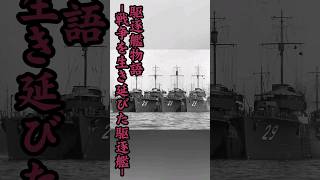 駆逐艦物語～戦争を生き延びた駆逐艦～歴史 海軍 shorts 駆逐艦 戦史 ww2 [upl. by Serrell222]