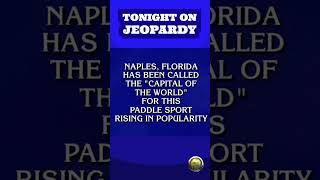 Pickleball on Jeopardy pickleball shorts [upl. by Nhabois]