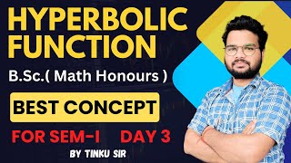 Hyperbolic function for sem 1  Math for sem 1  Differential Calculus  Bsc math by Tinku [upl. by Tavy]