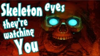 Make Light Up Eyes For Props 💀 Posable Skeleton Halloween Decoration Makeover [upl. by Notlew]