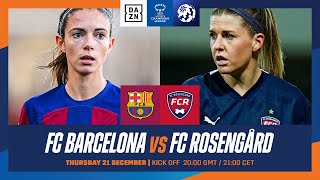 FC Barcelona vs FC Rosengård  Partido Entero De La Jornada 4 De La UEFA Women’s Champions League [upl. by Amairam]