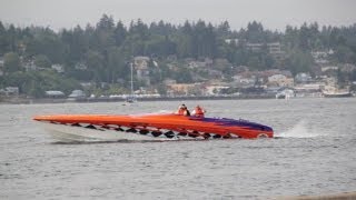 42 Outer Limits with 1550 Sterlings Puget Sound Performance Boat Rendezvous 2013 [upl. by Orland]