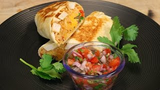 Grilled Chicken Burrito  Healthy Recipe Channel [upl. by Bik630]