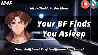 M4F Boyfriend Finds You Asleep In His Bed  Sleep AidRainPraise [upl. by Joacimah119]