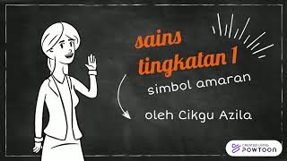 sains tingkatan 1  simbol amaran [upl. by Berman]