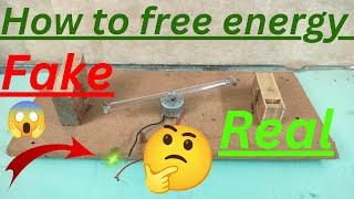 How To Make Mini Free Energy Generate Real or Fake 🤥  100 Working or Not  असली सच  Free energy [upl. by Rep276]