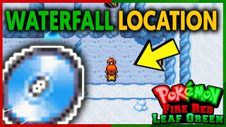 WHERE TO FIND HM07 WATERFALL ON POKEMON FIRE RED AND LEAF GREEN [upl. by Bartolomeo696]