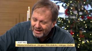 Mästerimitatören Jörgen Mörnbäck quotDärför är politiker kul att imiteraquot  Nyhetsmorgon TV4 [upl. by Vanni]