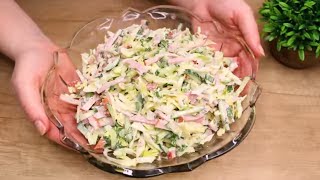 Leichter Sommersalat in 5 Minuten Ich werde nie müde diesen Salat zu essen 162 [upl. by Aldarcie]