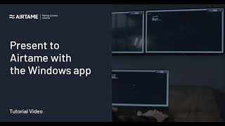 Present to Airtame with the Windows app [upl. by Nennerb172]