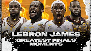 LeBron James Greatest NBA Finals Moments amp Plays [upl. by Ahsiela]