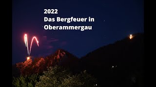 Bergfeuer Oberammergau 24082022  König Ludwig Feuer 2022 4K  Musik Klassisch modern [upl. by Annairol]