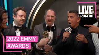 Ted Lasso Cast REACTS to 2022 Emmy Wins  E News [upl. by Nodarse707]