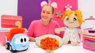 Englische und Deutsche Wörter lernen  Das Obst  Spielzeugvideo für Kinder [upl. by Noinatrad199]