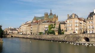 Moselle river Metz Lorraine France Europe [upl. by Ardnazil974]