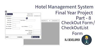 Hotel Management System  Final Year Project  Flat Design UI  Part 8 [upl. by Musihc]