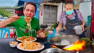 Thai Street Food  THAI DRUNKEN NOODLES  5 MustEat Fried Noodles in Bangkok 🇹🇭 [upl. by Eibrik]