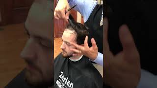 How To Cut a Receding Hairline  Thinning Hair  Fine Hair [upl. by Lytsirk]