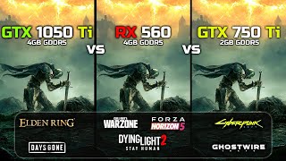 GTX 1050 Ti vs GTX 750 Ti vs RX 560  7 Games Tested [upl. by Ryley]