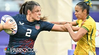 US womens rugby stays undefeated in pool play with win over Brazil  Paris Olympics  NBC Sports [upl. by Ierna]