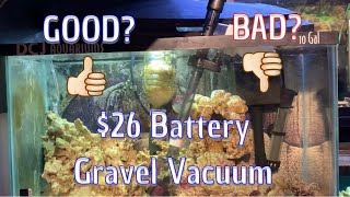 REVIEW Cheap Battery Powered Gravel Vacuum [upl. by Oys]