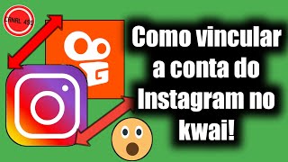 Como vincular a conta do Instagram no kwai [upl. by Eimat]