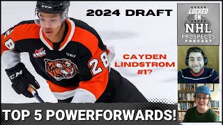 2024 NHL DRAFT TOP 5 POWERFORWARDS  Class Full With This Highly Sought After Profile [upl. by Nelleyram]