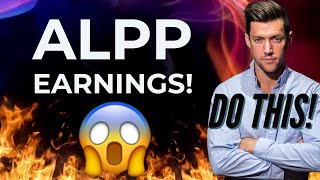 ALPP EARNINGS ALPP NEWS UPDATES NASDAQ UPLISTING ALPINE 4 HOLDINGS  ALPP STOCK PRICE PREDICTION [upl. by Elicec]