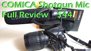 COMICA Shotgun Microphone Full Review CVMV30 [upl. by Grata]