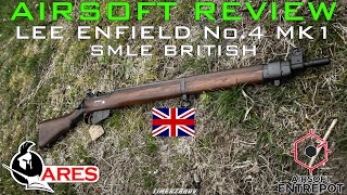 Airsoft Review 230 Ares Lee Enfield No4 Mk1 British SMLE CLA004 Airsoft Entrepot FR [upl. by Akinom]