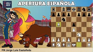 Así jugaba el campeón mundial CAPABLANCA la apertura Española  Ajedrez conceptual de Capablanca [upl. by Melvena894]