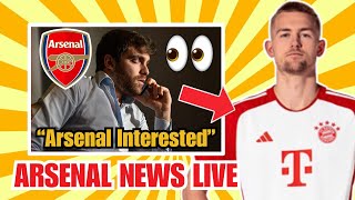 FABRIZIO ROMANO CONFIRMS ARSENALS INTEREST IN DE LIGT  ARSENAL TRANSFER NEWS LIVE [upl. by Adnohsat]