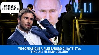 VIDEOREAZIONE A DI BATTISTA quotFINO ALLULTIMO UCRAINOquot [upl. by Sherar409]