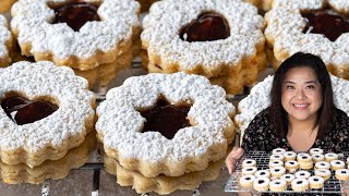 Linzer Cookies Recipe [upl. by Ahsilyt]